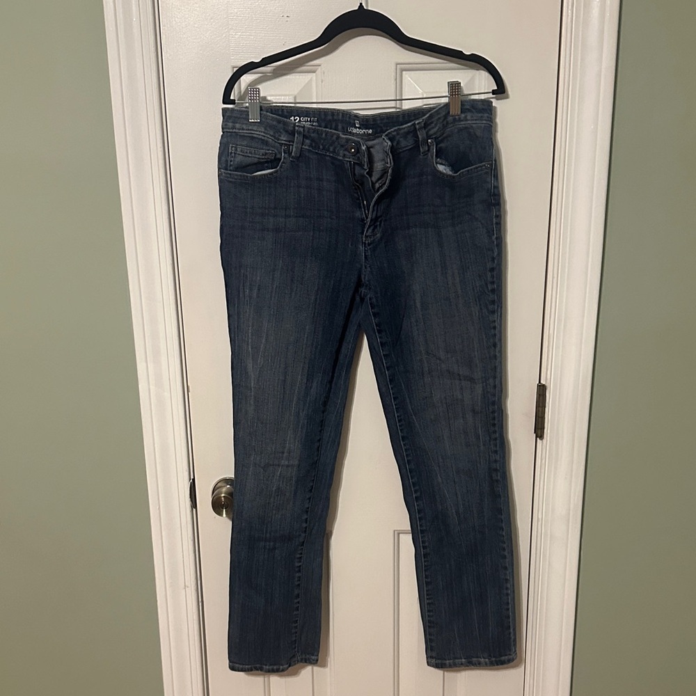 Liz Claiborne Dark Blue Straight Leg Jeans